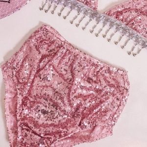 Pink High Waisted Sequin Bloomers